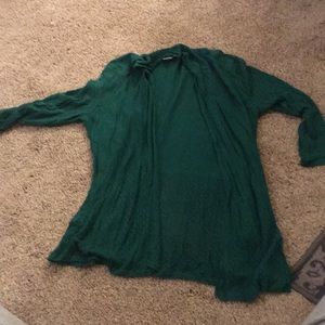 Green cardigan